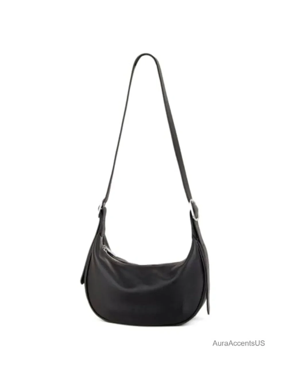 Full Grain Leather Hobo Bag Crossbody Shoulder Purse